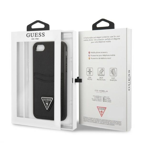 Guess GUHCI8PSATPK iPhone 7/8 SE 2020 / SE 2022 hardcase czarny hardcase
